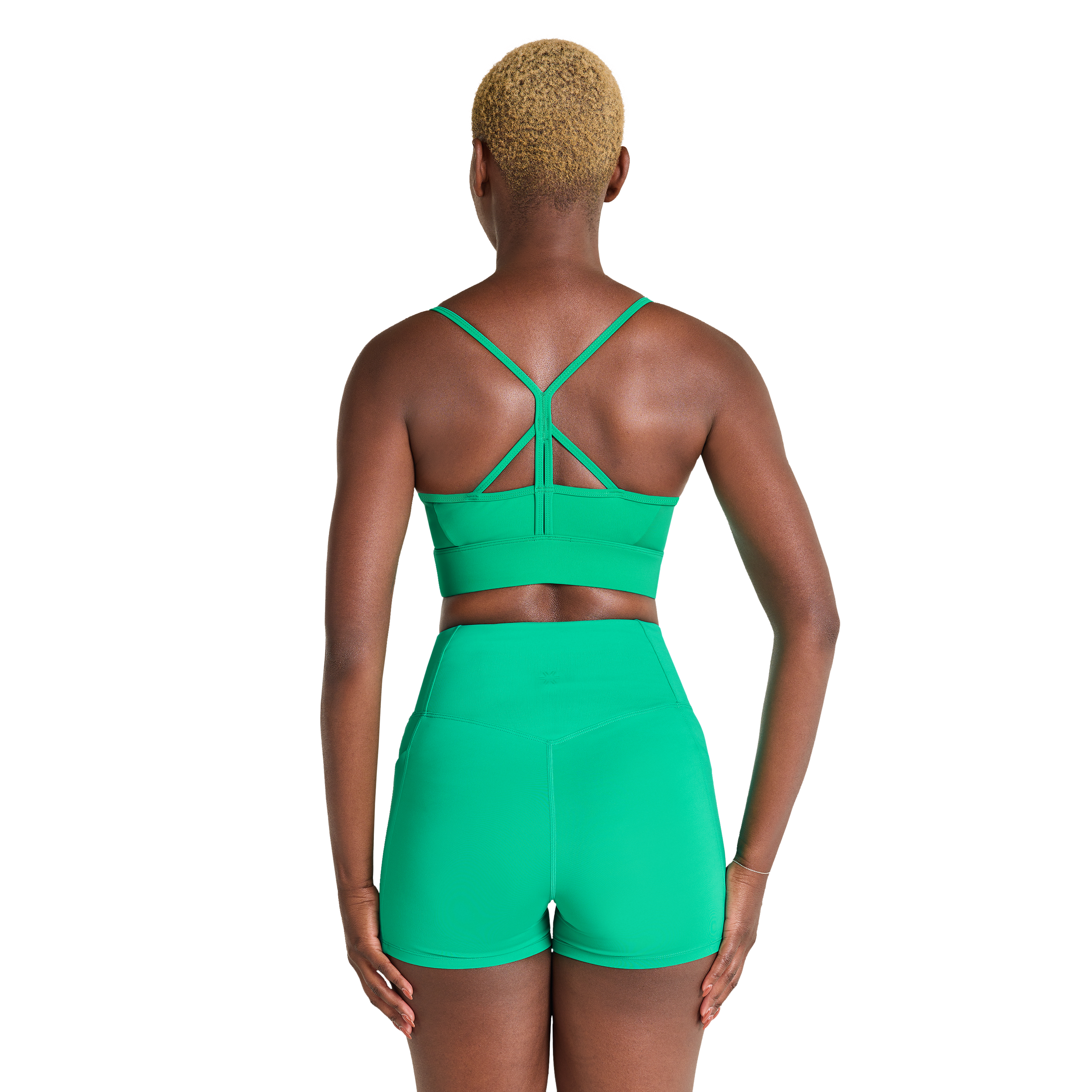 Parrot Green Low Impact Strappy Sports Bra | Women's Tops | Rockwear AU