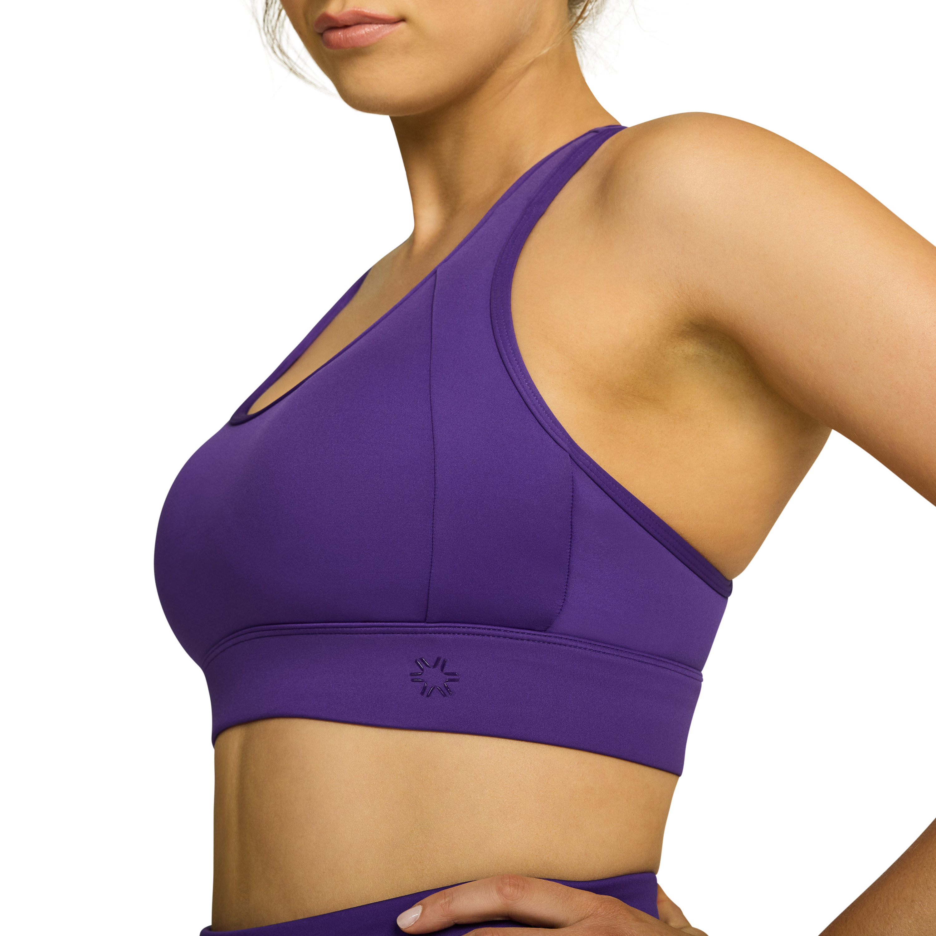 Cyber Purple Op Luxe High Impact Adjustable Sports Bra Women's Tops