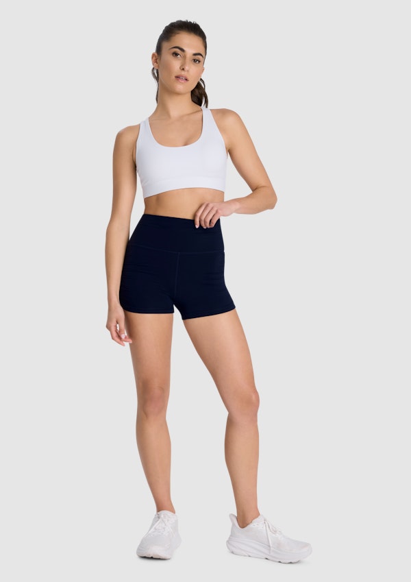 Luxesoft Ruched Side Booty Shorts