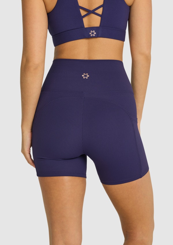 Rockwear Rib Luxesoft Pocket Mid Thigh Bike Shorts - Depop