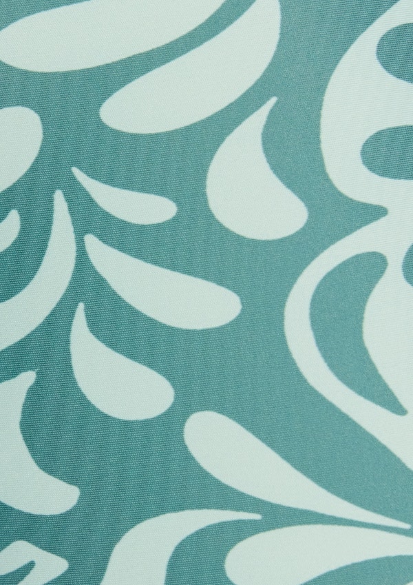 Printed Pocket Mid Thigh Bike Shorts