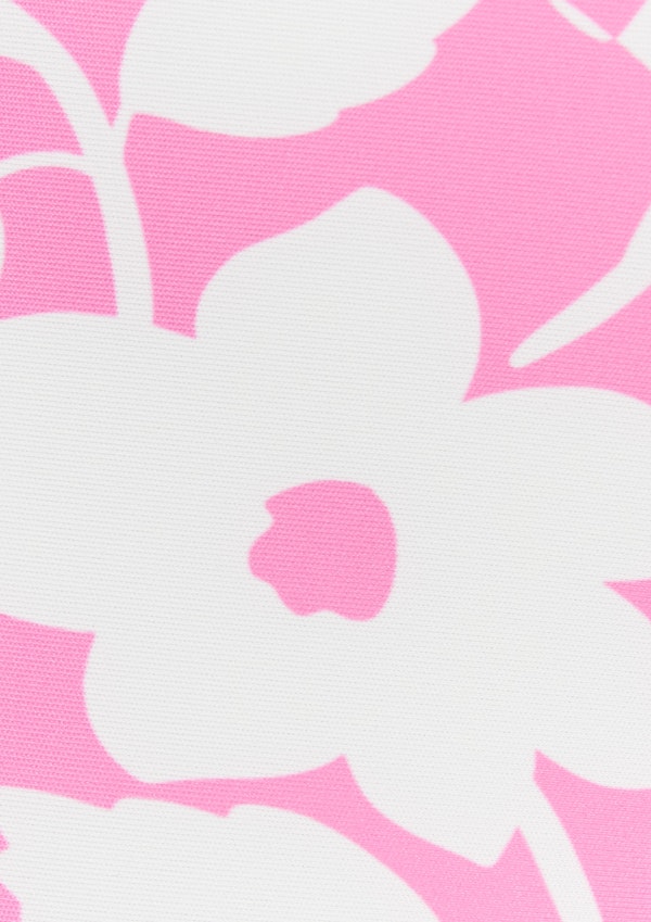 Printed Pocket Mid Thigh Bike Shorts