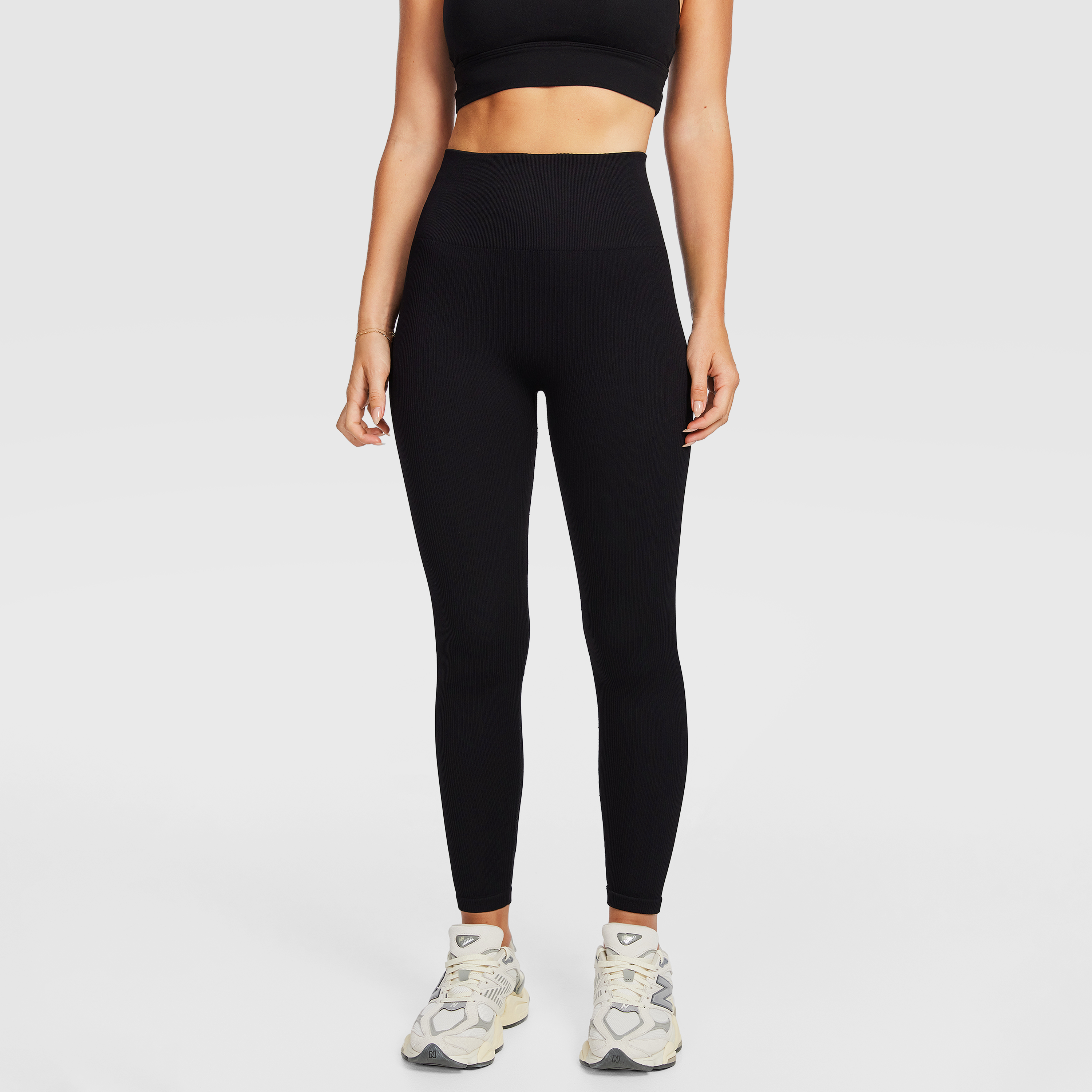 Seamless Rib Ankle Grazer Tights