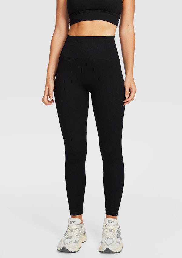 Seamless Rib Ankle Grazer Tights