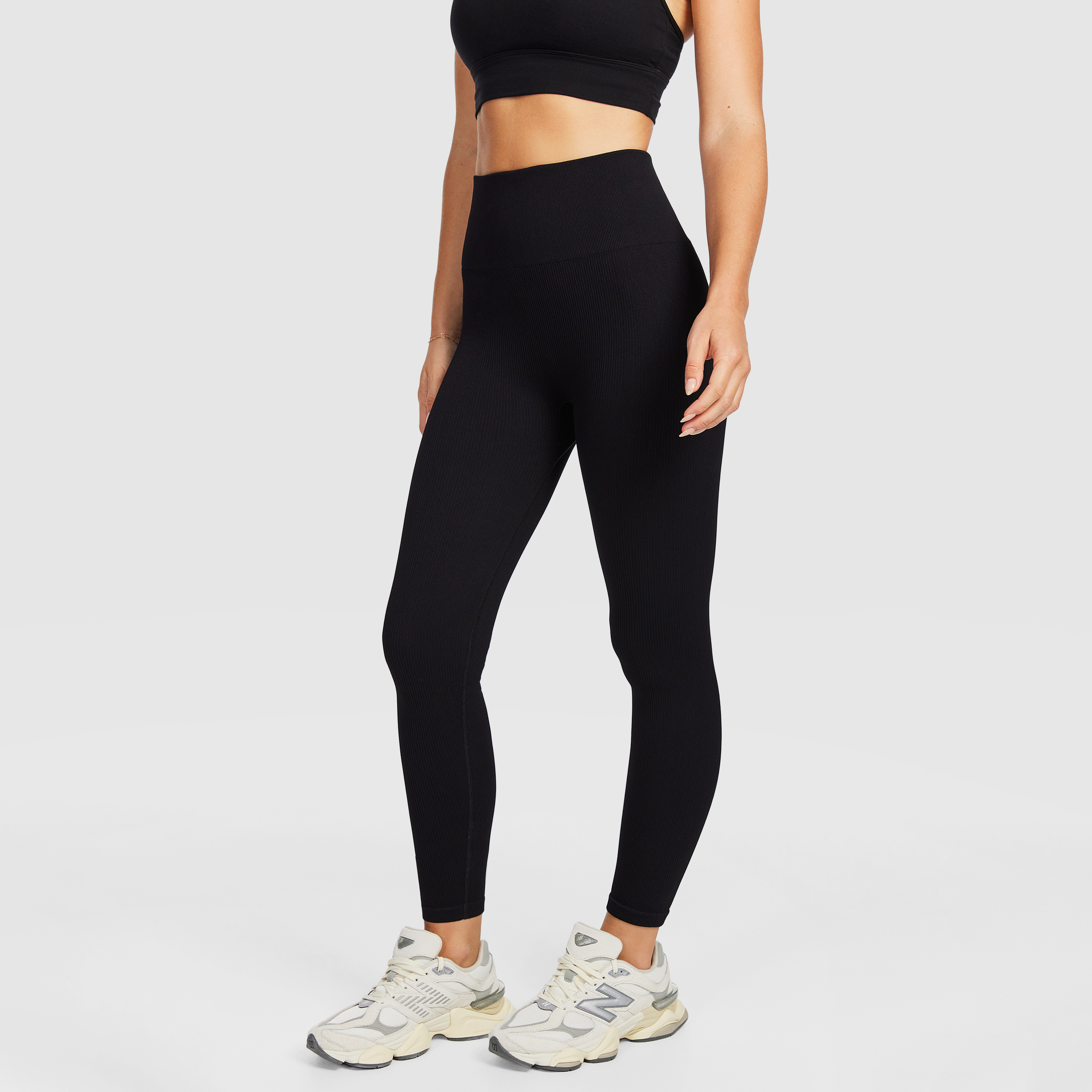 Seamless Rib Ankle Grazer Tights