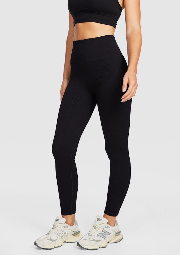 Seamless Rib Ankle Grazer Tights