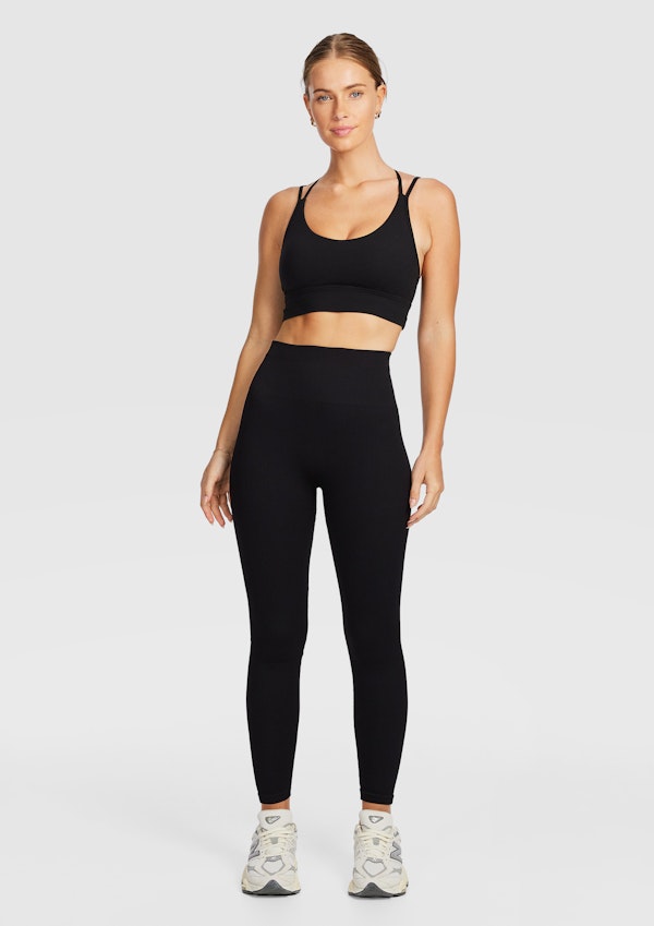 Seamless Rib Ankle Grazer Tights