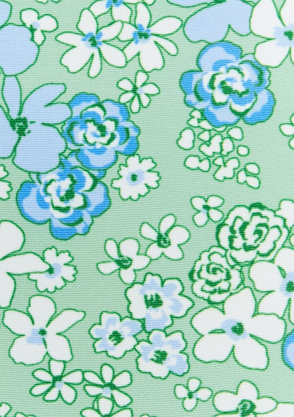 Printed Pocket Mid Thigh Bike Shorts