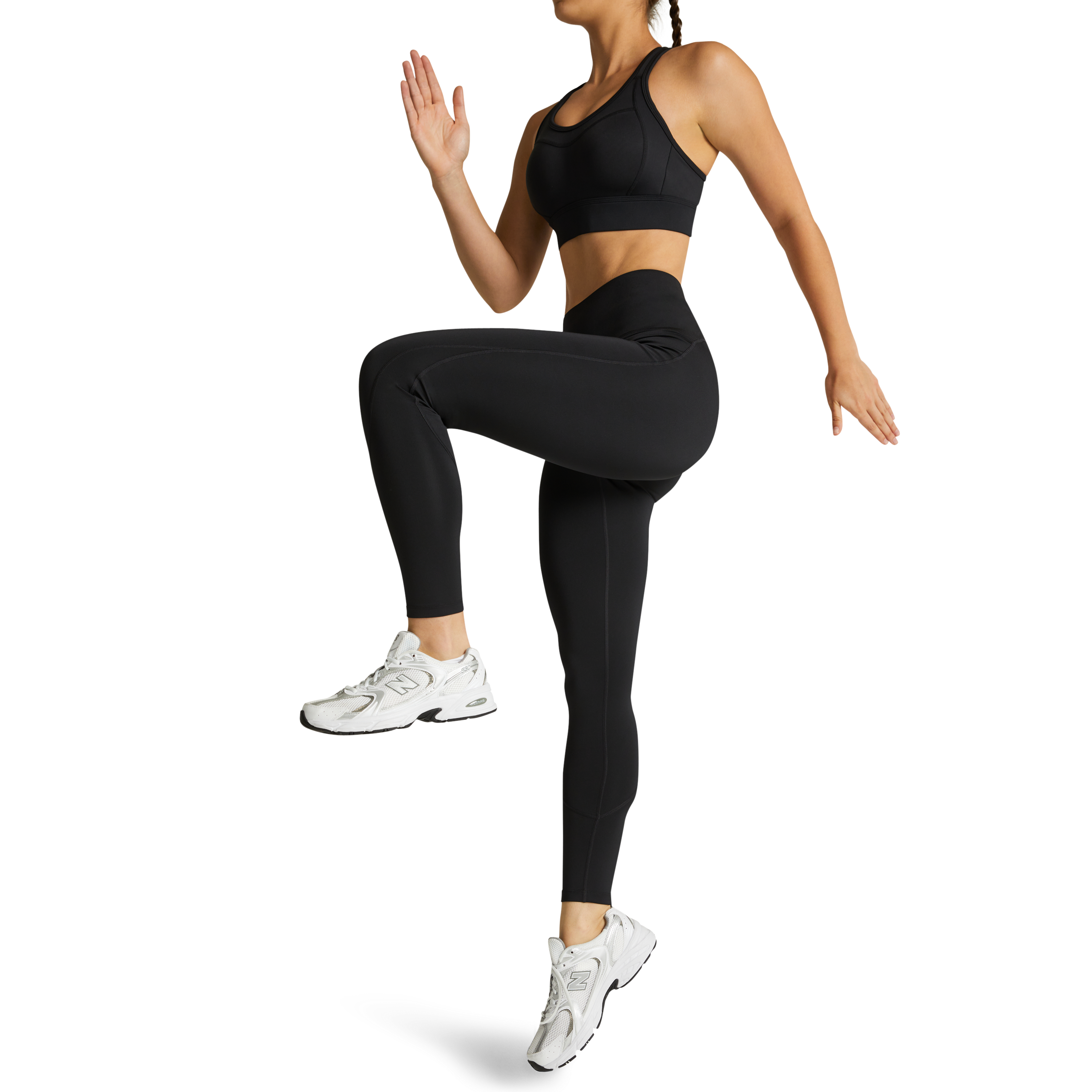 Black Tummy Support Full Length Tights Women's Bottom Rockwear AU