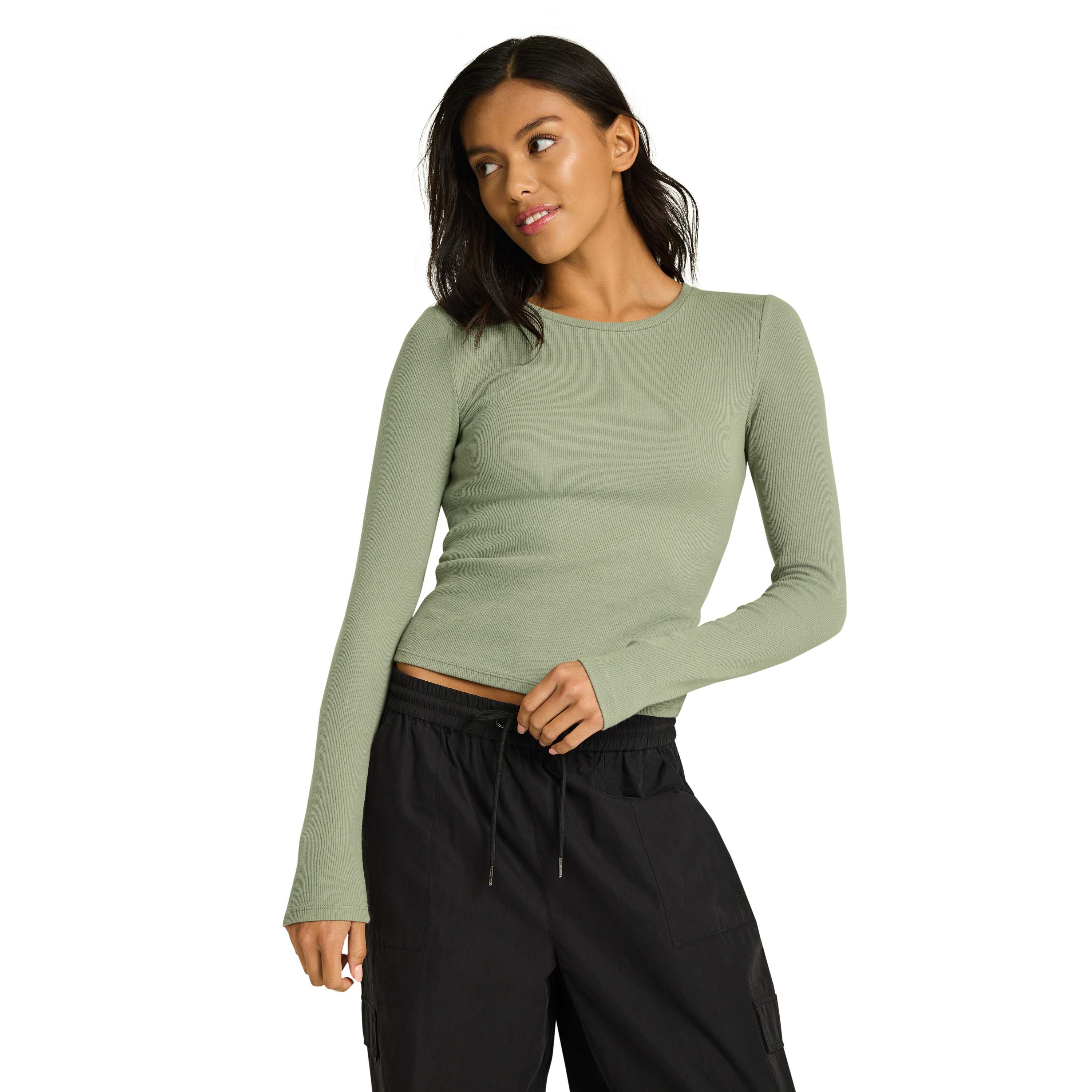 Wellness Back Adjuster Long Sleeve Top tシャツ Wellness Rib Back