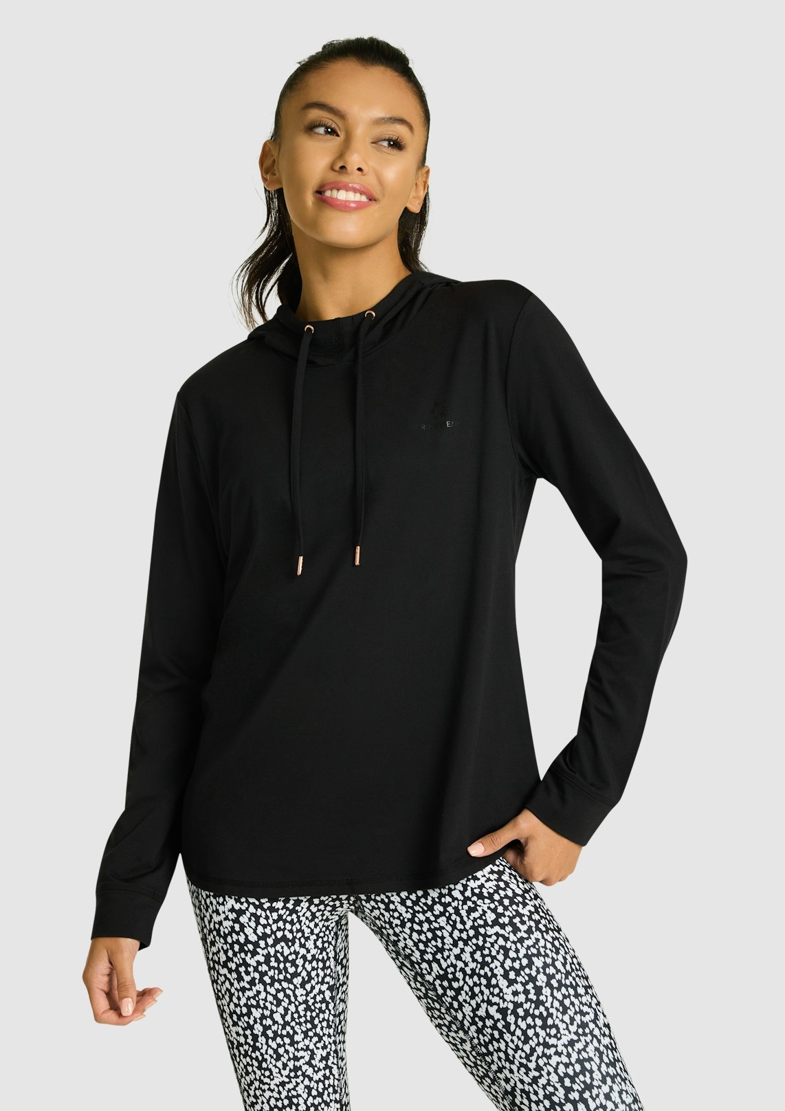 Activate Brushed Hooded Long Sleeve Top