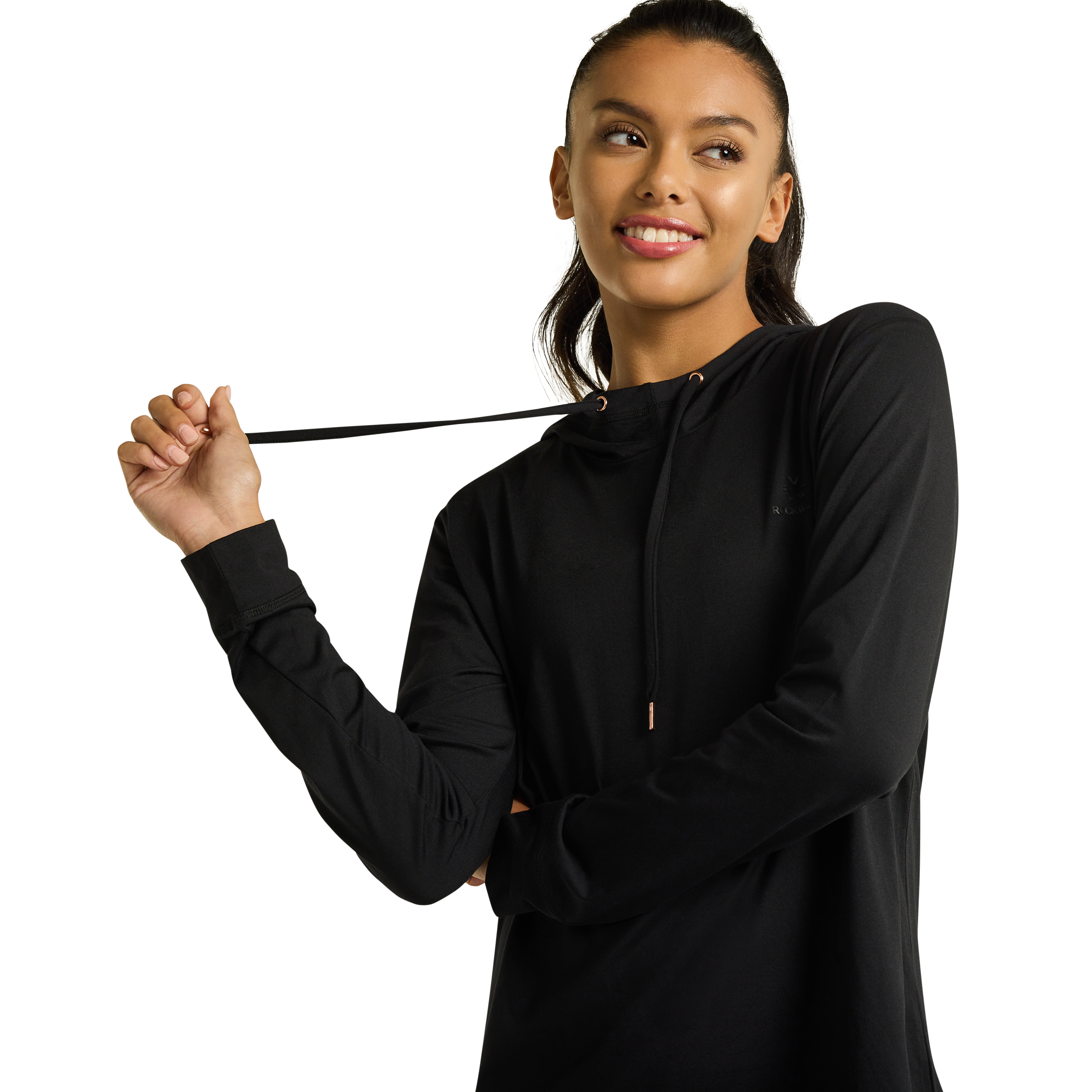 Activate Brushed Hooded Long Sleeve Top