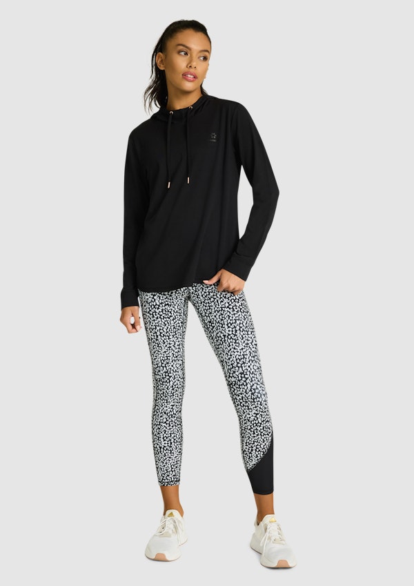 Activate Brushed Hooded Long Sleeve Top