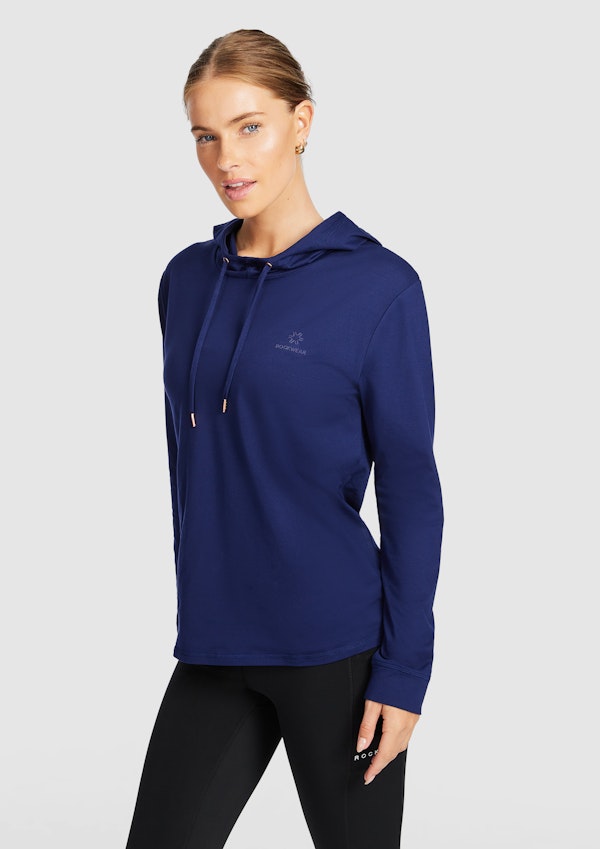 Activate Brushed Hooded Long Sleeve Top