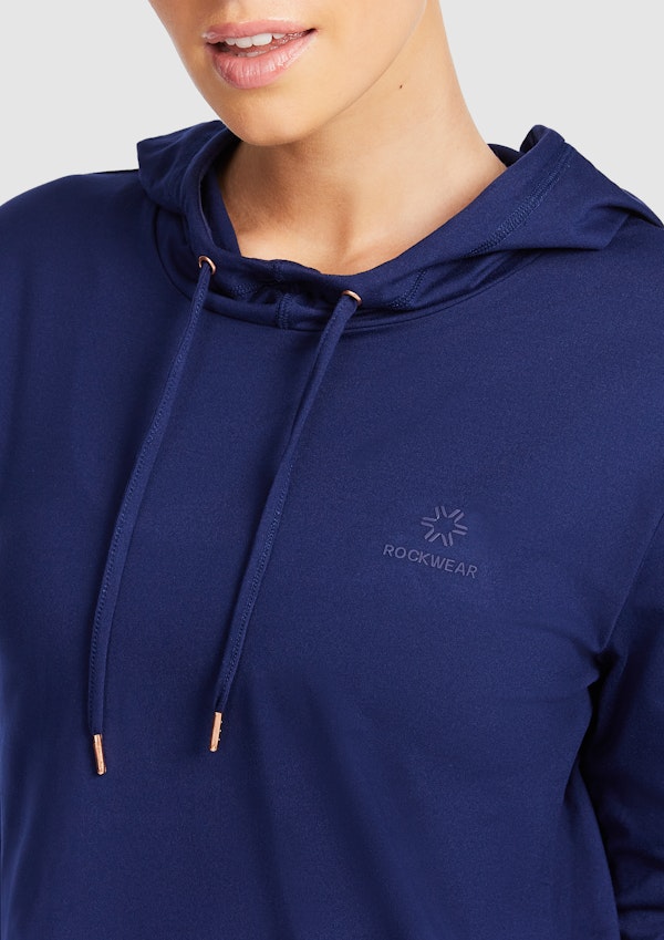 Activate Brushed Hooded Long Sleeve Top