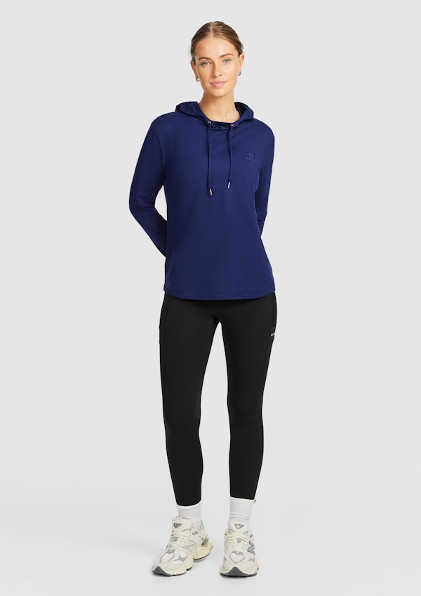 Activate Brushed Hooded Long Sleeve Top