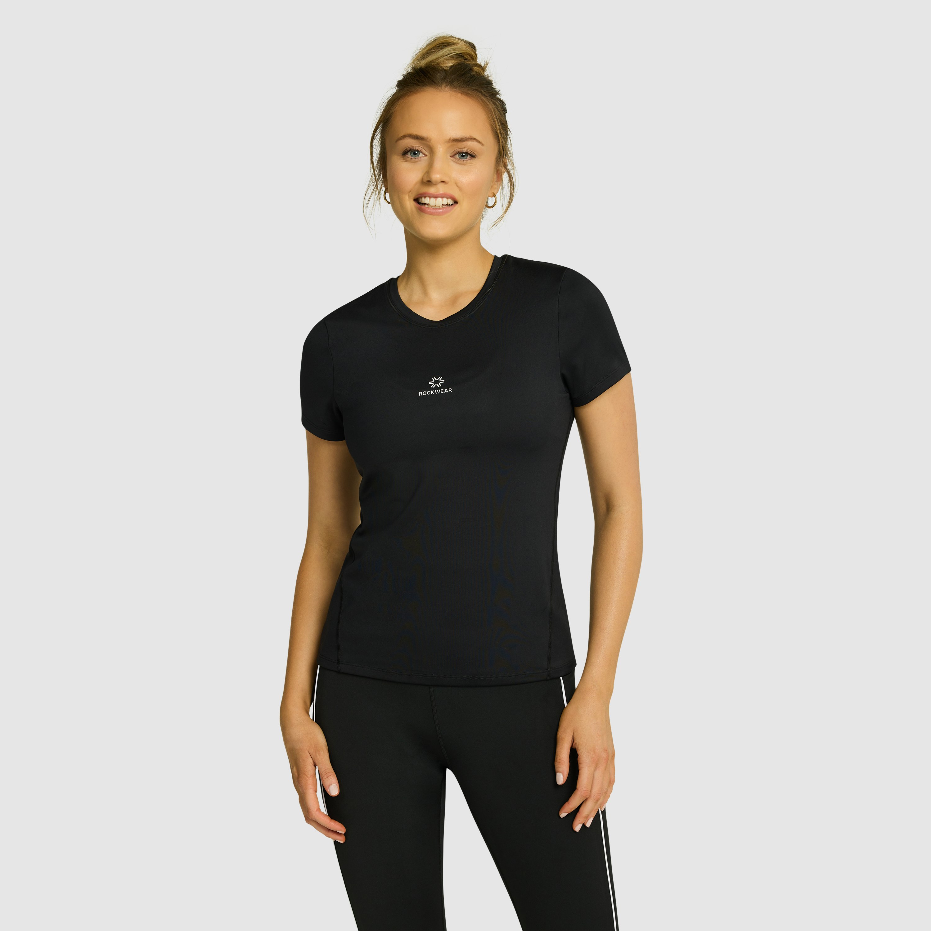 Black Moto Fitted Tee | Women's Tops | Rockwear AU