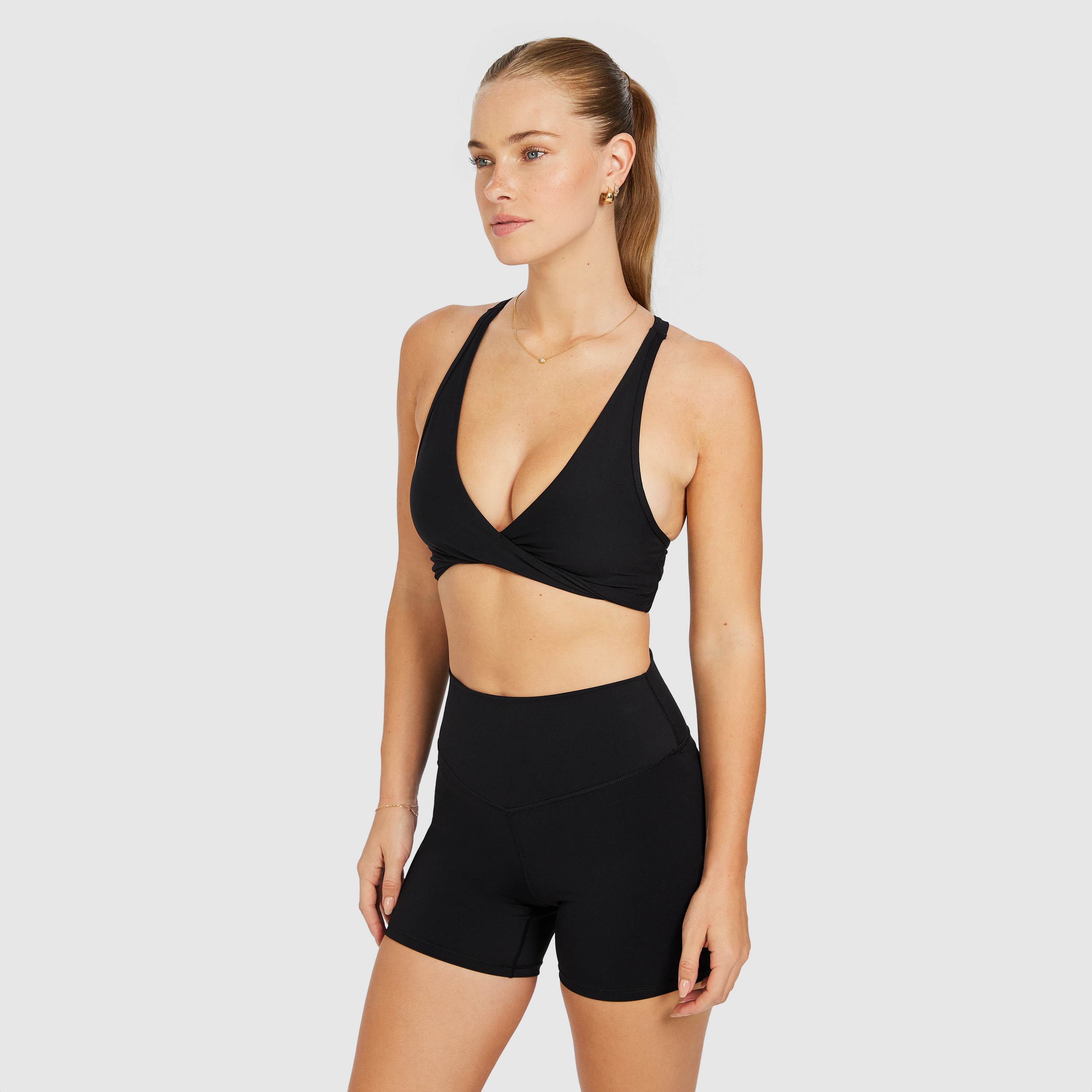 Twist Front Low Impact Sports Bra
