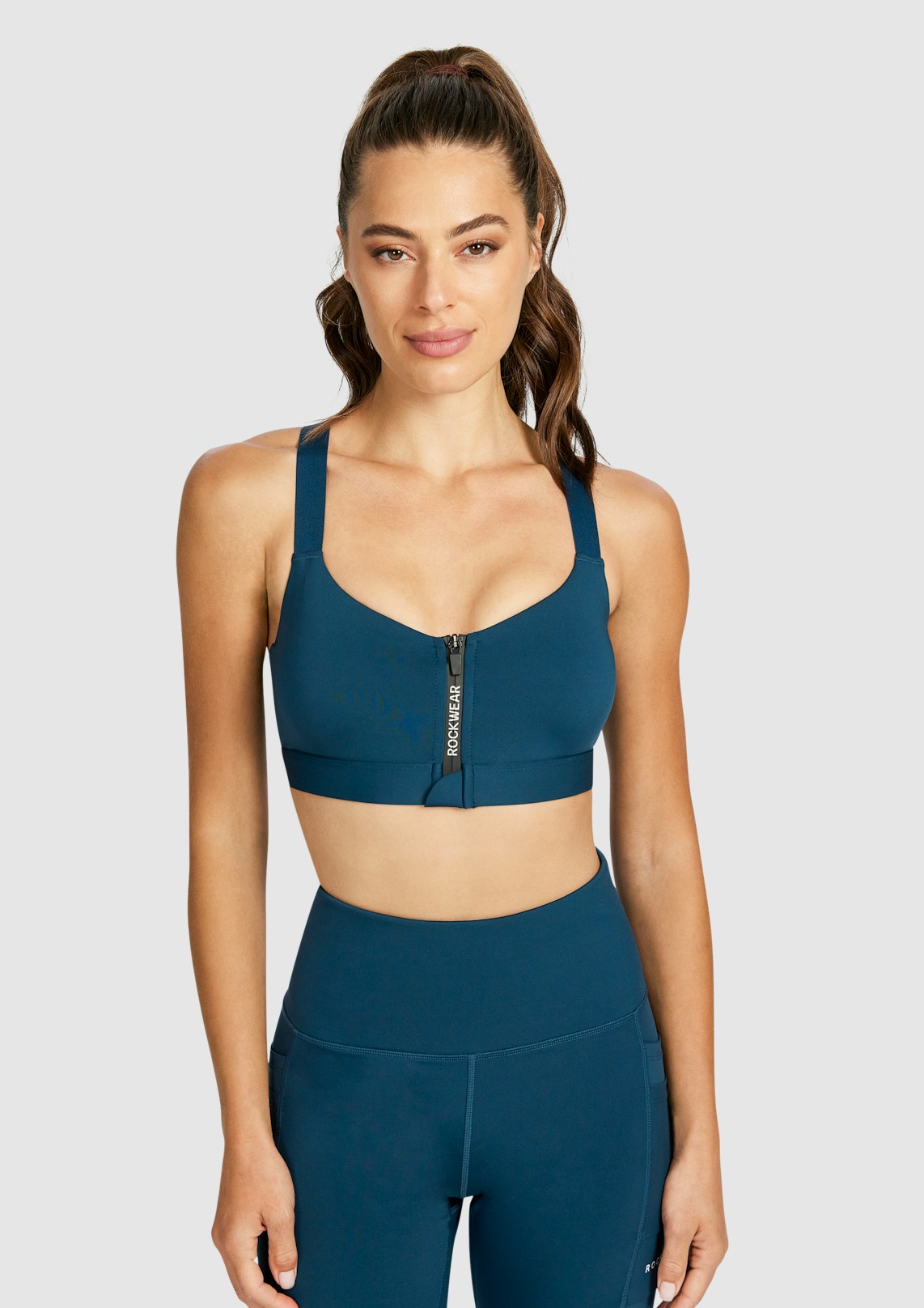 Velocity Medium Impact Zip Front Sports Bra