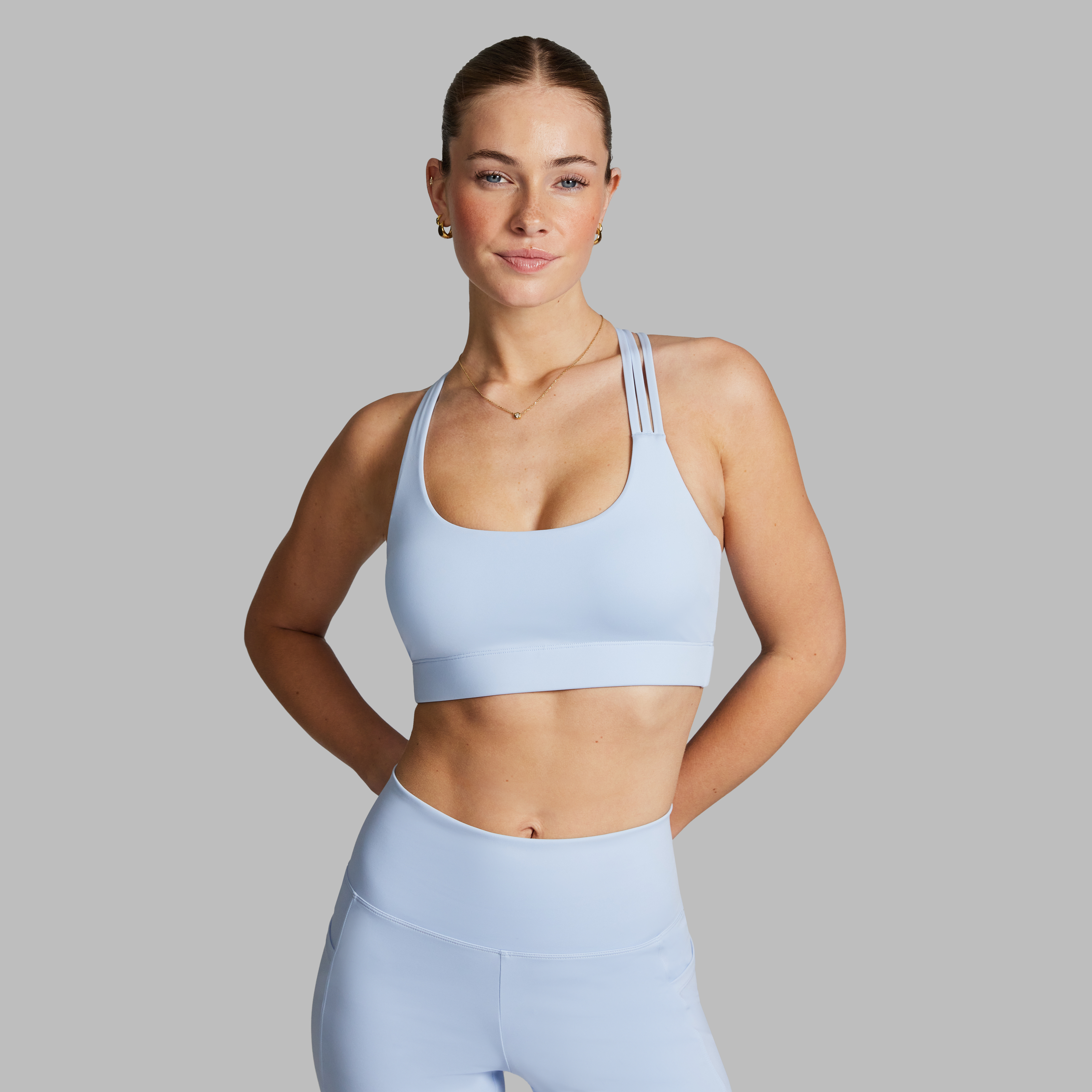 Asymmetrical Strap Medium Impact Sports Bra