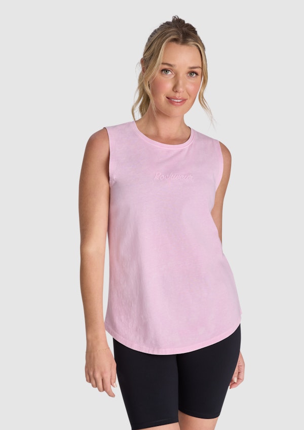 Acid Wash Boyfriend Tank