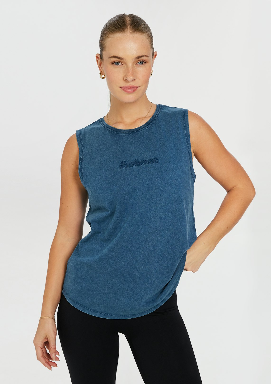 Acid Wash Boyfriend Tank