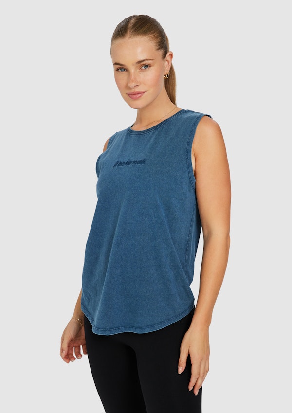 Acid Wash Boyfriend Tank