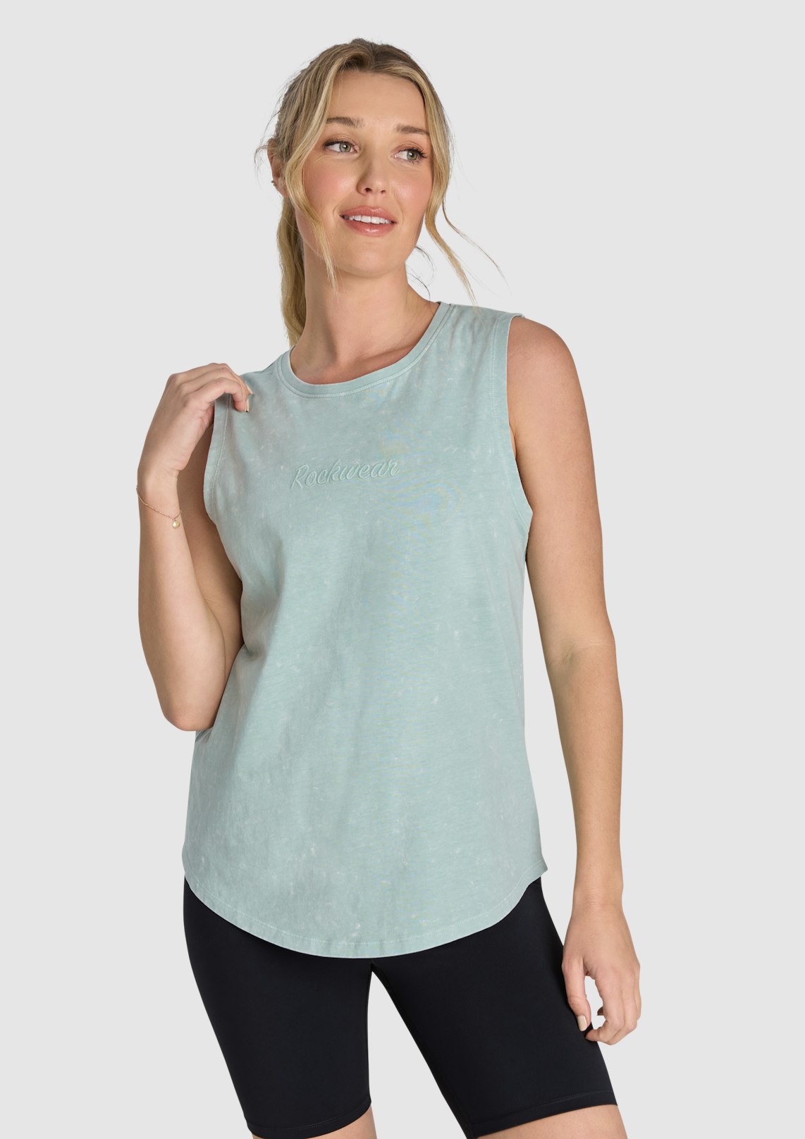 Acid Wash Boyfriend Tank