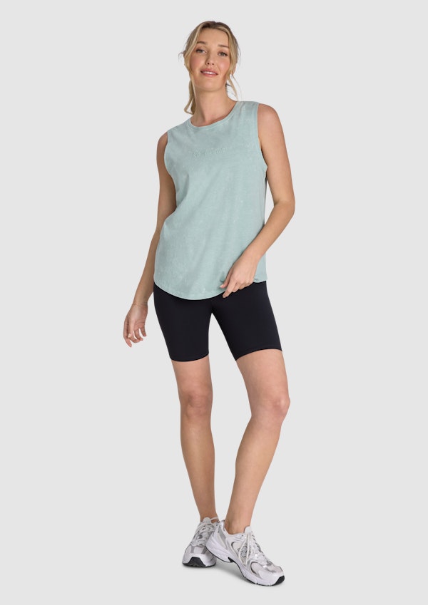 Acid Wash Boyfriend Tank