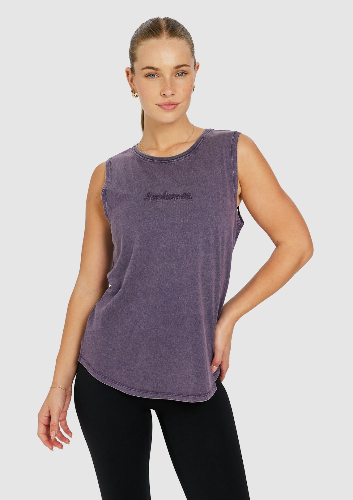 Acid Wash Boyfriend Tank