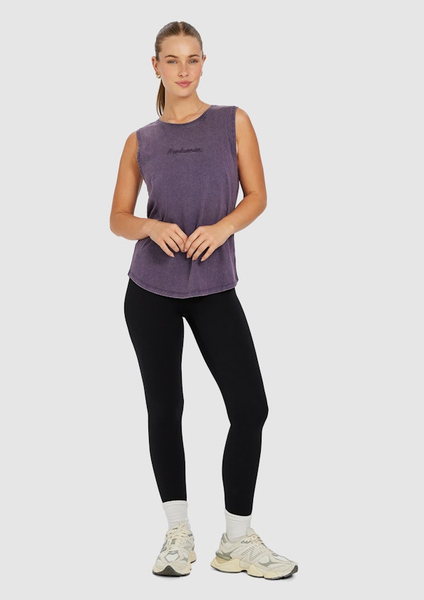 Acid Wash Boyfriend Tank