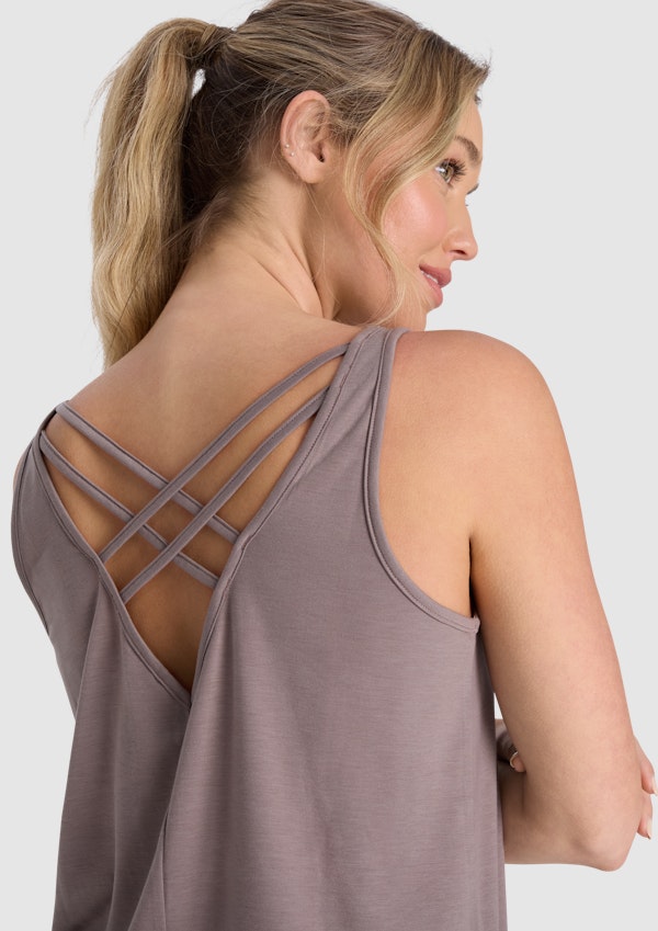 Strappy V Back Singlet