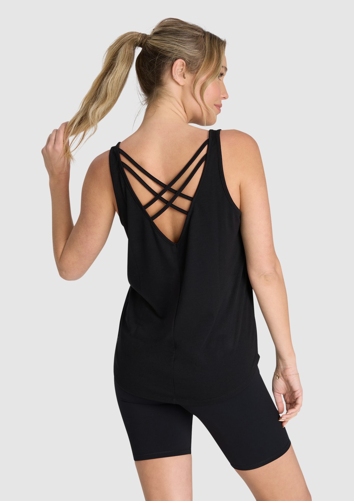 Strappy V Back Singlet