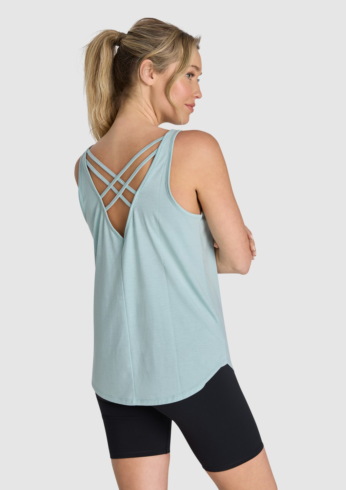 Strappy V Back Singlet