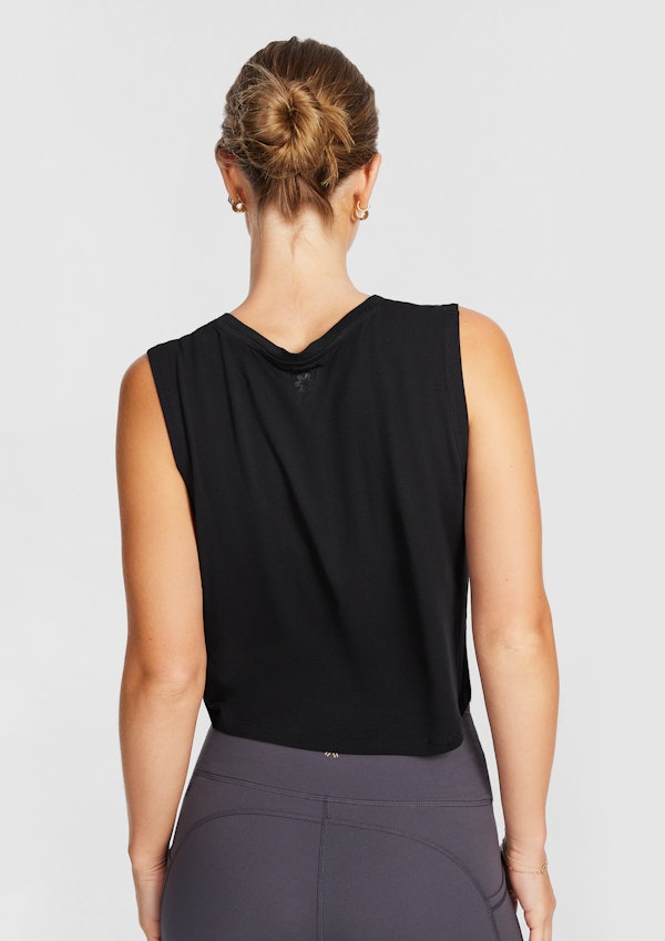 Twist Front Hip Length Tank