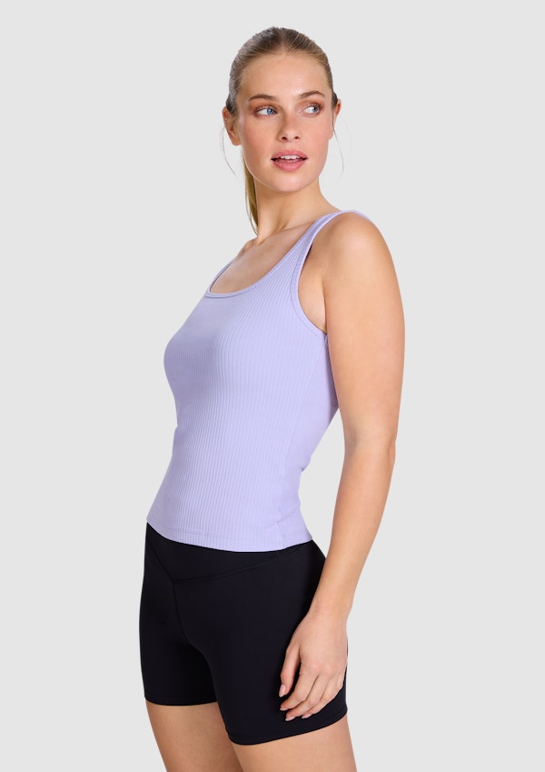 Square Neck Rib Singlet