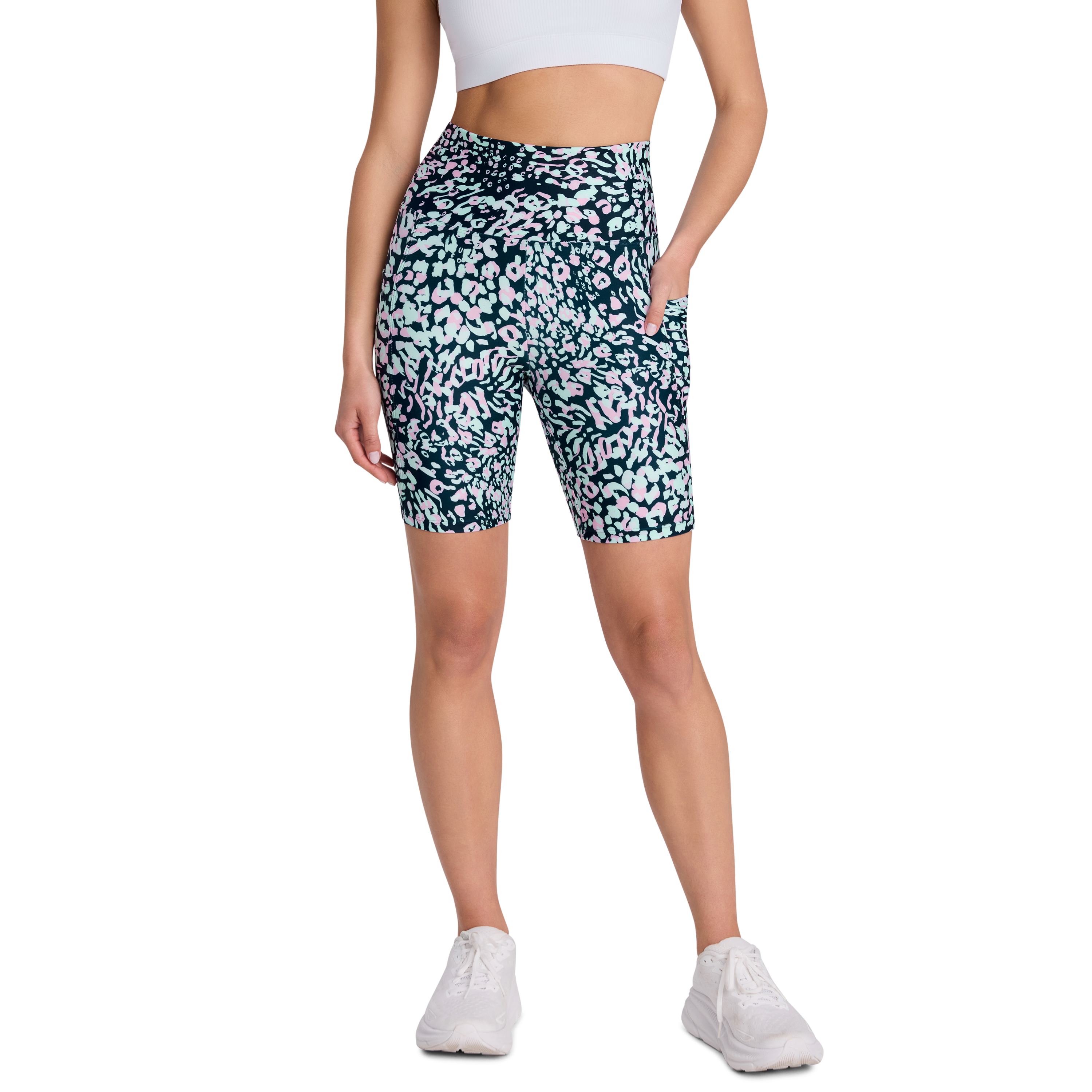 Print Pocket Quad Bike Shorts
