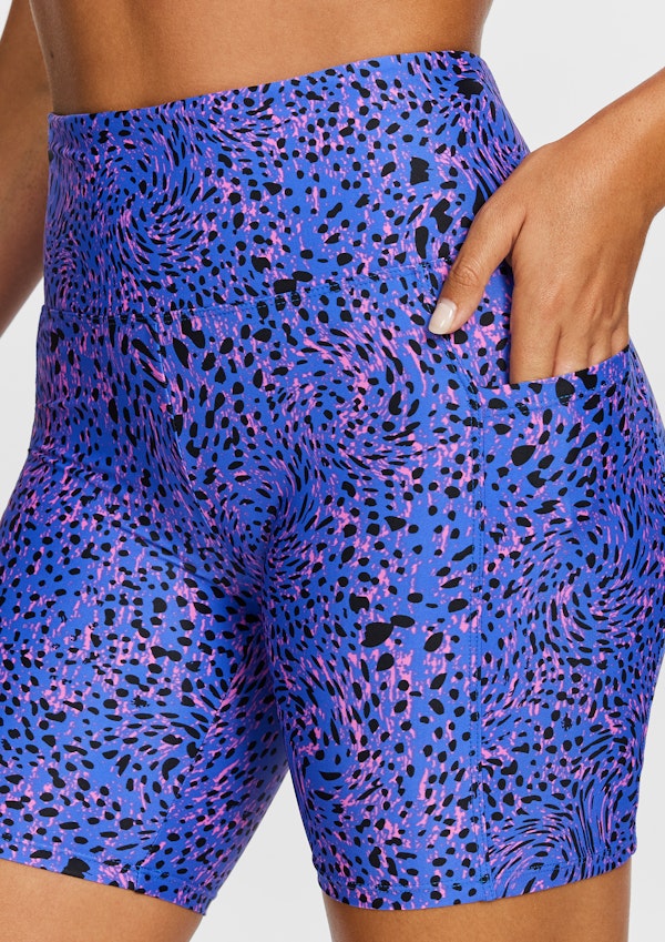 Print Pocket Quad Bike Shorts