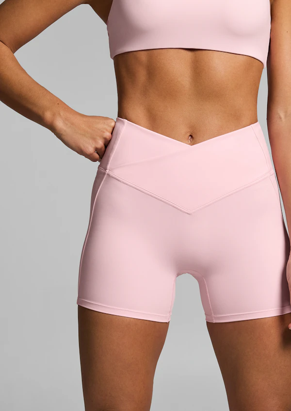 Cross Front Mid Thigh Bike Shorts