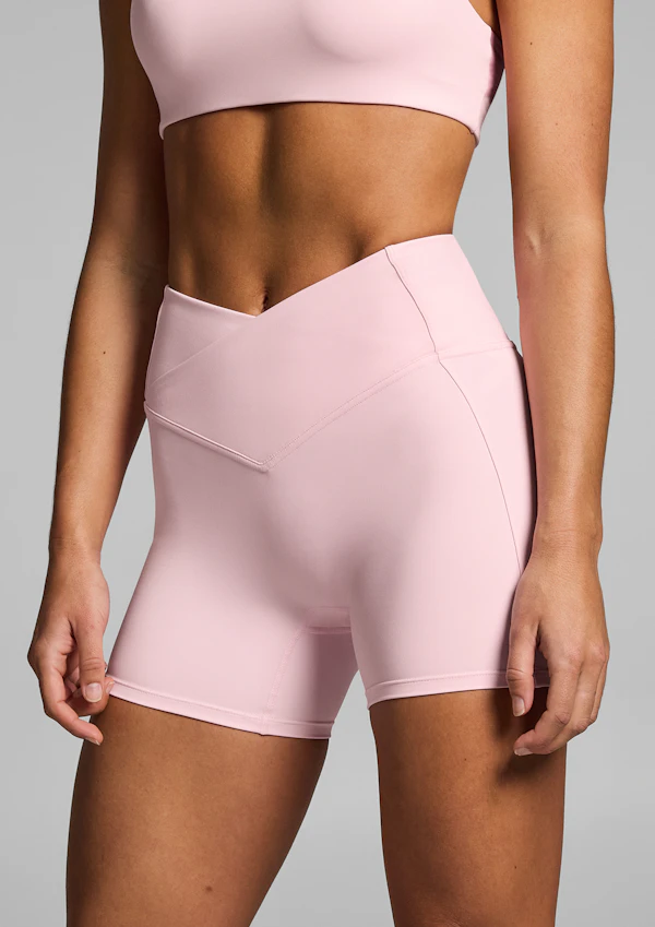 Cross Front Mid Thigh Bike Shorts