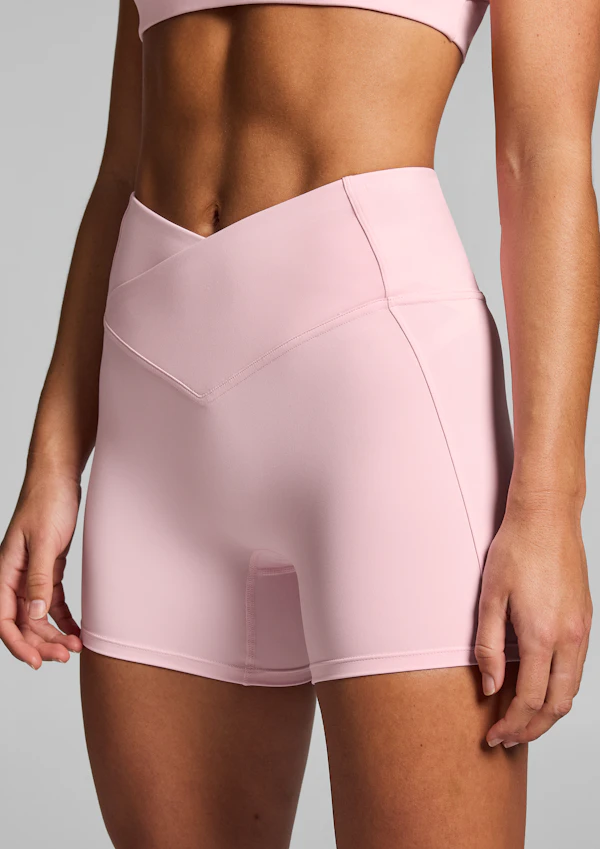 Cross Front Mid Thigh Bike Shorts