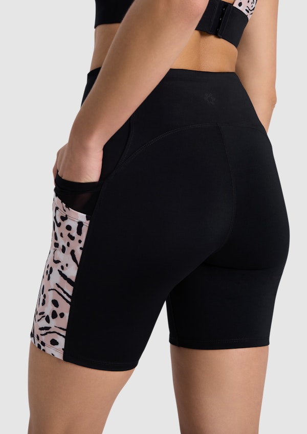 Blocked Pocket Quad Bike Shorts