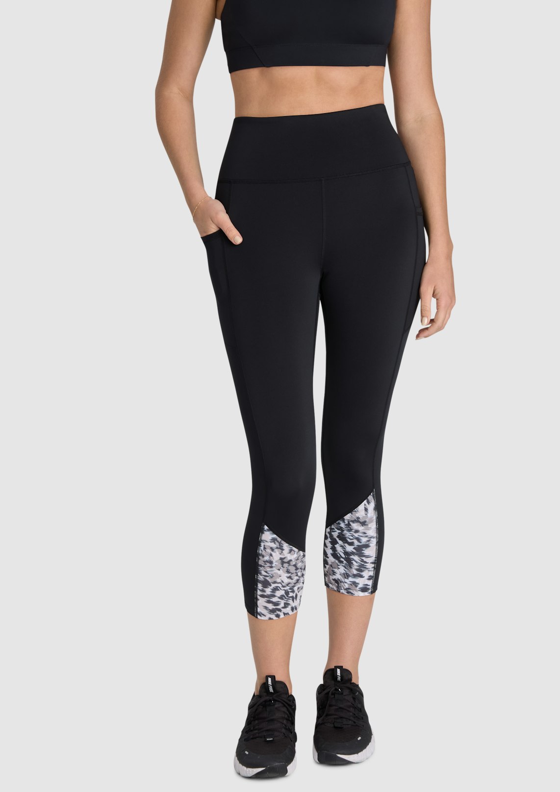 Blocked Pocket 7/8 Tights