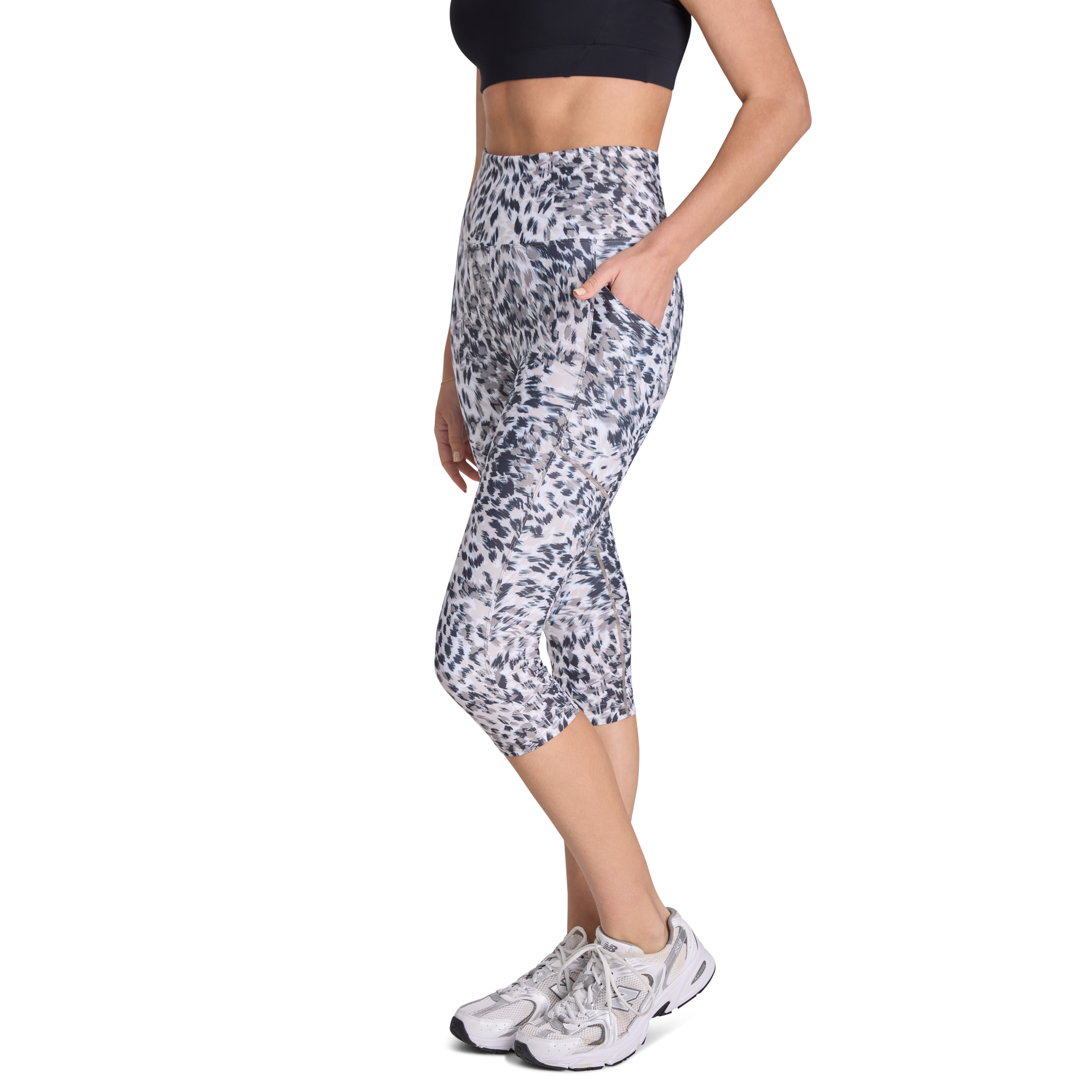 Print Pocket 3/4 Tights