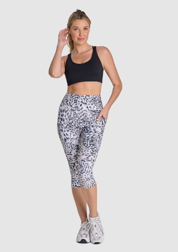 Print Pocket 3/4 Tights