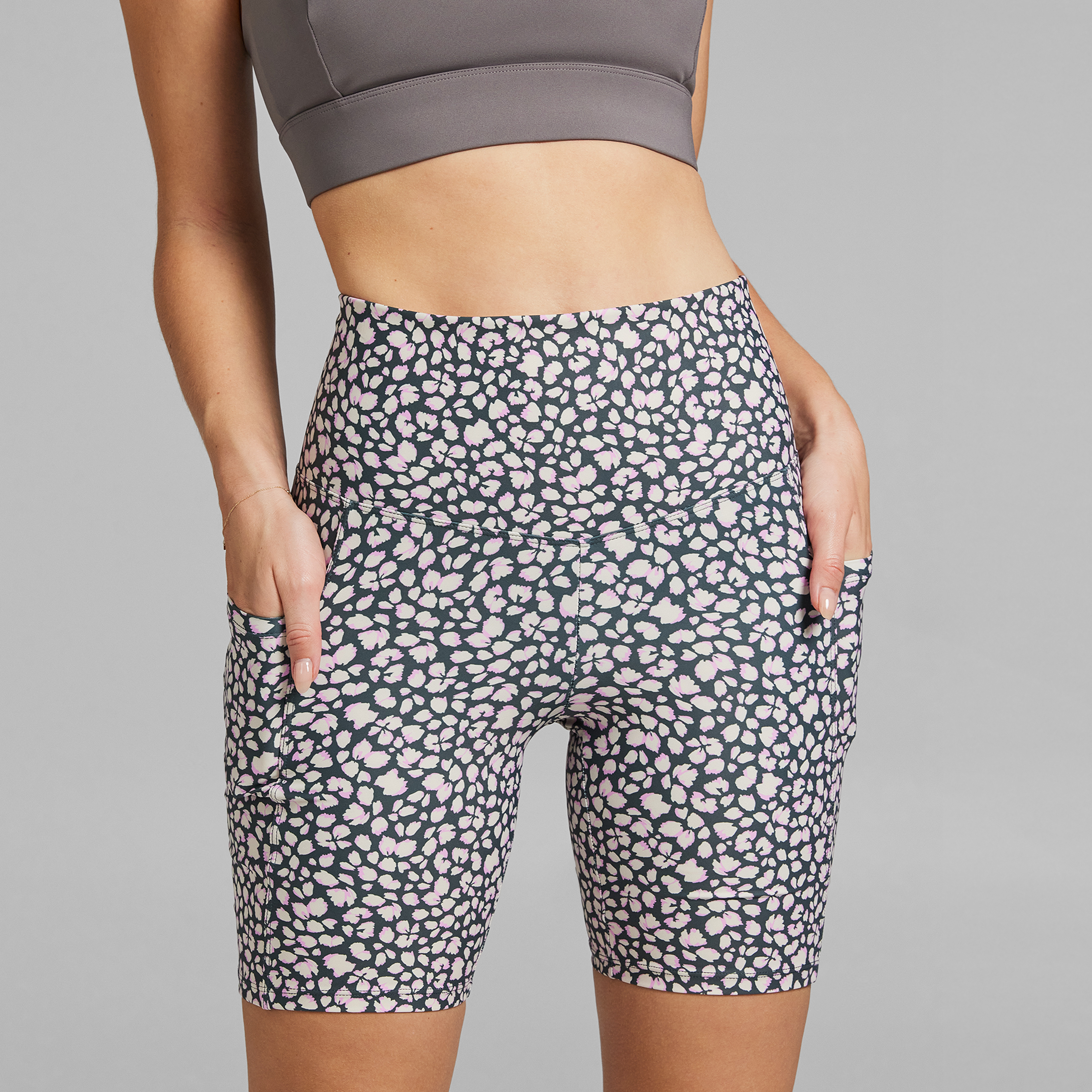 Printed Pocket Quad Bike Shorts