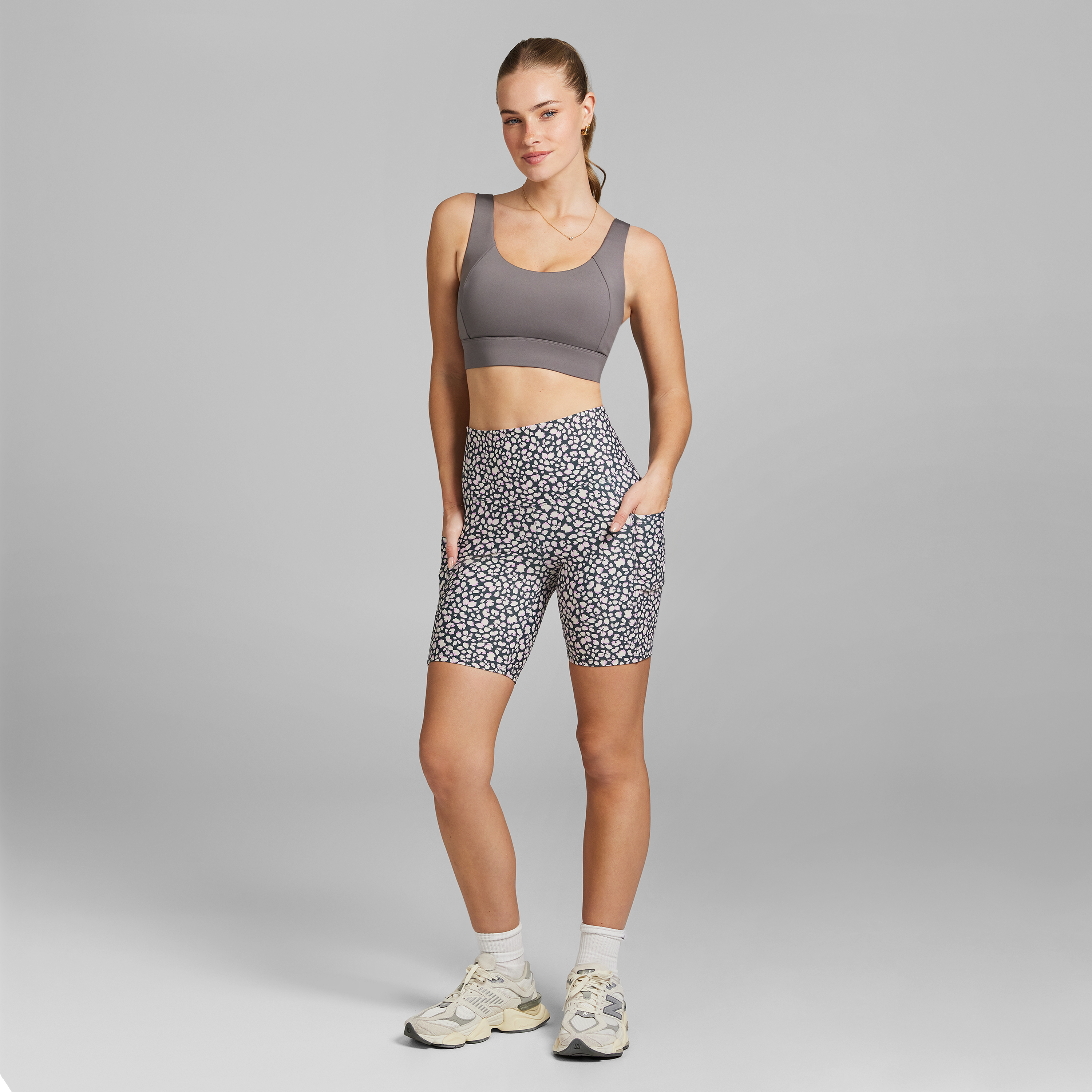 Printed Pocket Quad Bike Shorts