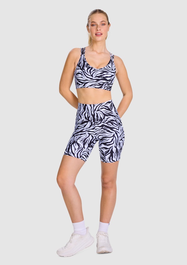 Printed Pocket Quad Bike Shorts