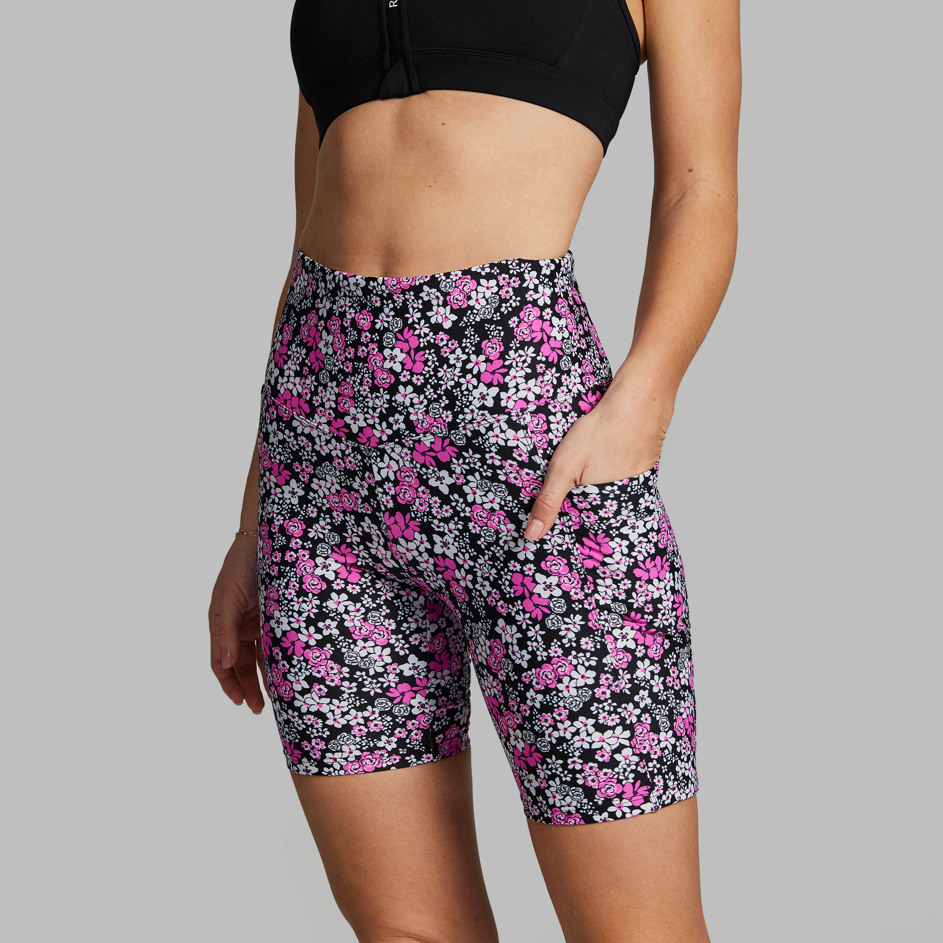 Printed Pocket Quad Bike Shorts