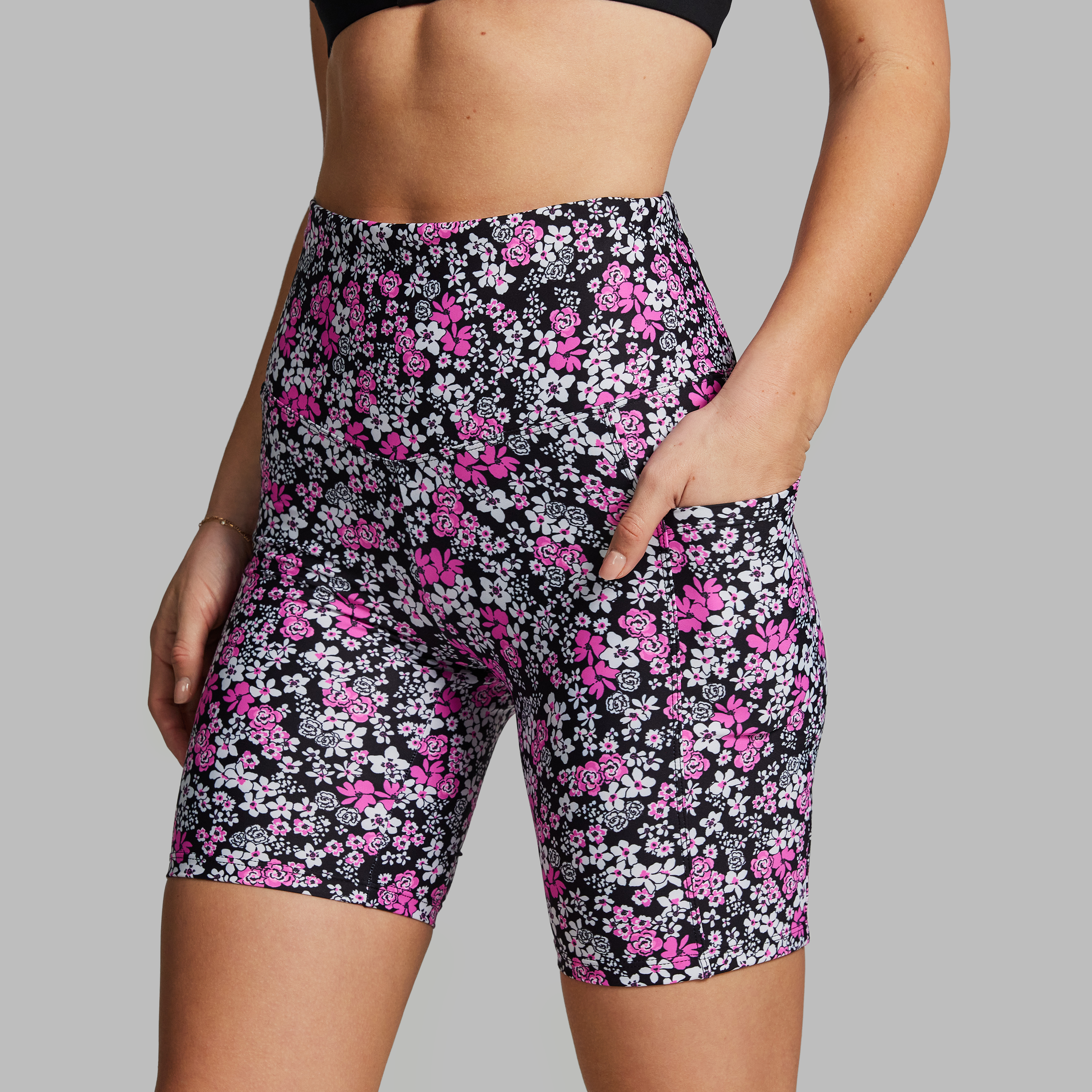 Printed Pocket Quad Bike Shorts